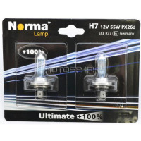213607 - NORMA, Σετ Λάμπες 12V Ultimate +100% H7 55W PX26d (Σετ των 2)