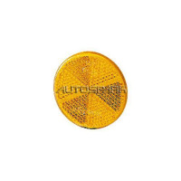 8RA002014-301 - HELLA, Αντανακλαστικό στρόγγυλο 60mm αυτοκόλλητο πορτοκαλί