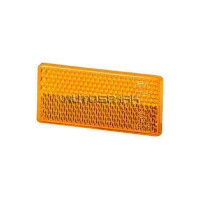 8RA004412-001 - HELLA, Αντανακλαστικό ορθογώνιο 70x31.5mm αυτοκόλλητο πορτοκαλί