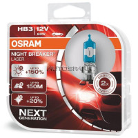 9005NL-HCB - OSRAM, Σετ Λάμπες 12V Night Breaker Laser Next Generation +150% HB3 9005 60W (Σετ των 2)