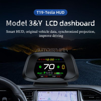 T19 - AUTOSPARK, HUD - Οθόνη LCD - ενδείξεις παραμέτρων για Tesla